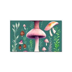 Tiny Historical Mushroom Sticker Rectangular (100 Pack) by GardenOfOphir