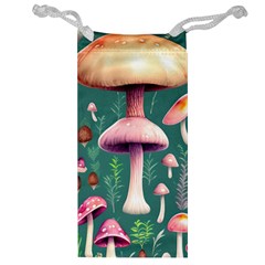 Tiny Historical Mushroom Jewelry Bag by GardenOfOphir