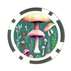 Tiny Historical Mushroom Poker Chip Card Guard (10 Pack) by GardenOfOphir