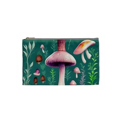 Tiny Historical Mushroom Cosmetic Bag (small) by GardenOfOphir