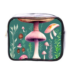 Tiny Historical Mushroom Mini Toiletries Bag (one Side) by GardenOfOphir