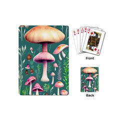 Tiny Historical Mushroom Playing Cards Single Design (mini) by GardenOfOphir