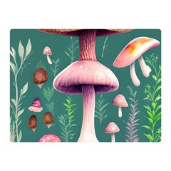 Tiny Historical Mushroom Premium Plush Fleece Blanket (mini) by GardenOfOphir