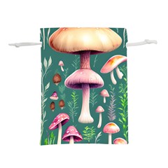 Tiny Historical Mushroom Lightweight Drawstring Pouch (l) by GardenOfOphir