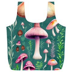 Tiny Historical Mushroom Full Print Recycle Bag (xxxl) by GardenOfOphir