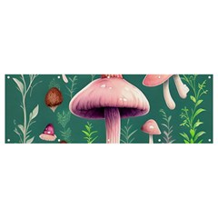 Tiny Historical Mushroom Banner And Sign 12  X 4  by GardenOfOphir