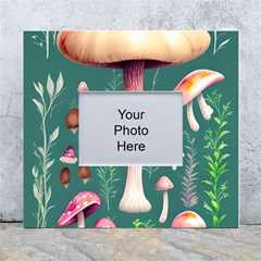 Tiny Historical Mushroom White Wall Photo Frame 5  X 7  by GardenOfOphir