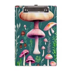 Tiny Historical Mushroom A5 Acrylic Clipboard by GardenOfOphir