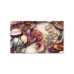 Dainty Mushroom Pendant Sticker Rectangular (100 Pack) by GardenOfOphir