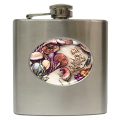 Dainty Mushroom Pendant Hip Flask (6 Oz) by GardenOfOphir