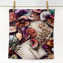 Dainty Mushroom Pendant Face Towel by GardenOfOphir