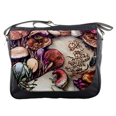 Dainty Mushroom Pendant Messenger Bag by GardenOfOphir