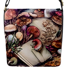 Dainty Mushroom Pendant Flap Closure Messenger Bag (s) by GardenOfOphir