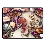 Dainty Mushroom Pendant Fleece Blanket (Small) 45 x34  Blanket Front