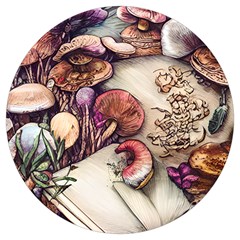 Dainty Mushroom Pendant Round Trivet by GardenOfOphir