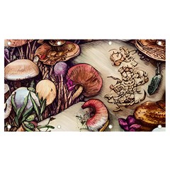 Dainty Mushroom Pendant Banner And Sign 7  X 4  by GardenOfOphir