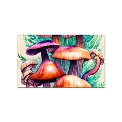 Witchy Mushrooms In The Woods Sticker Rectangular (10 Pack)