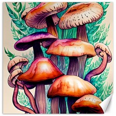 Witchy Mushrooms In The Woods Canvas 20  X 20  by GardenOfOphir