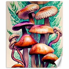 Witchy Mushrooms In The Woods Canvas 20  X 24  by GardenOfOphir