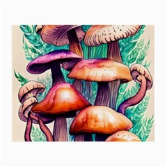 Witchy Mushrooms In The Woods Small Glasses Cloth (2 Sides) by GardenOfOphir