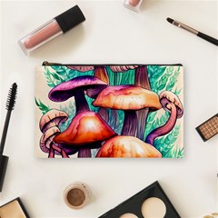 Witchy Mushrooms In The Woods Cosmetic Bag (medium)