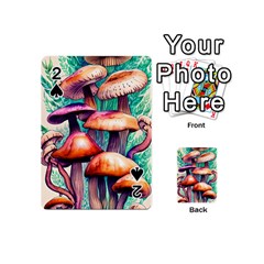 Witchy Mushrooms In The Woods Playing Cards 54 Designs (mini) by GardenOfOphir