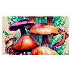 Witchy Mushrooms In The Woods Banner And Sign 7  X 4  by GardenOfOphir