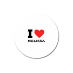 I love melissa Magnet 3  (Round) Front