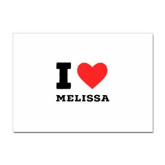 I Love Melissa Sticker A4 (100 Pack) by ilovewhateva