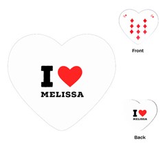 I Love Melissa Playing Cards Single Design (heart) by ilovewhateva