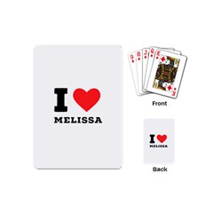 I Love Melissa Playing Cards Single Design (mini) by ilovewhateva