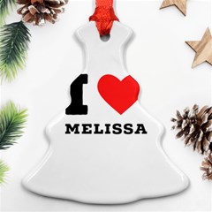 I Love Melissa Christmas Tree Ornament (two Sides) by ilovewhateva