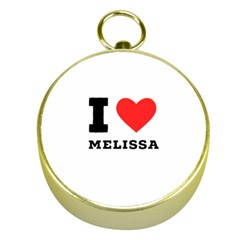 I Love Melissa Gold Compasses by ilovewhateva