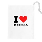 I love melissa Drawstring Pouch (4XL) Front