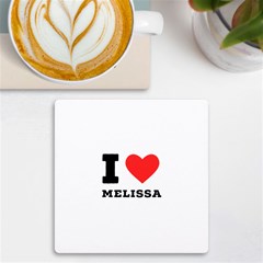 I Love Melissa Uv Print Square Tile Coaster  by ilovewhateva