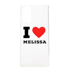 I Love Melissa Samsung Galaxy Note 20 Tpu Uv Case by ilovewhateva