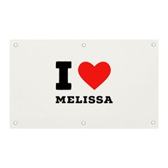 I Love Melissa Banner And Sign 5  X 3  by ilovewhateva