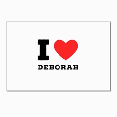 I Love Deborah Postcard 4 x 6  (pkg Of 10) by ilovewhateva