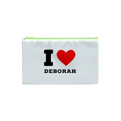 I Love Deborah Cosmetic Bag (xs) by ilovewhateva