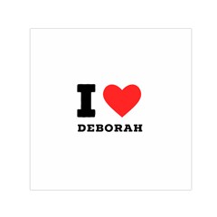 I Love Deborah Square Satin Scarf (30  X 30 ) by ilovewhateva