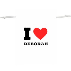 I Love Deborah Lightweight Drawstring Pouch (xl) by ilovewhateva