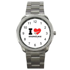 I Love Stephanie Sport Metal Watch by ilovewhateva