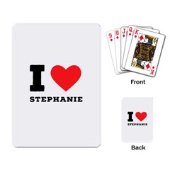 I Love Stephanie Playing Cards Single Design (rectangle) by ilovewhateva