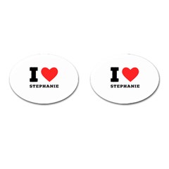 I Love Stephanie Cufflinks (oval) by ilovewhateva