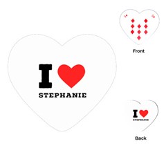 I Love Stephanie Playing Cards Single Design (heart) by ilovewhateva