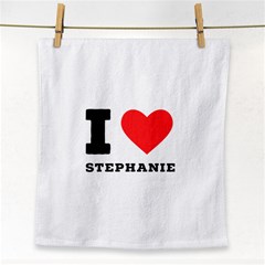 I Love Stephanie Face Towel by ilovewhateva