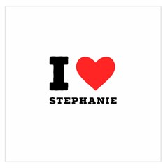 I Love Stephanie Square Satin Scarf (36  X 36 ) by ilovewhateva