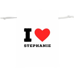 I Love Stephanie Lightweight Drawstring Pouch (xl) by ilovewhateva