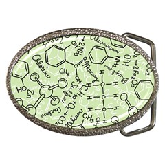 Multicolored Chemical Bond Illustration Chemistry Formula Science Belt Buckles