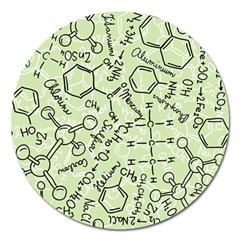 Multicolored Chemical Bond Illustration Chemistry Formula Science Magnet 5  (round)